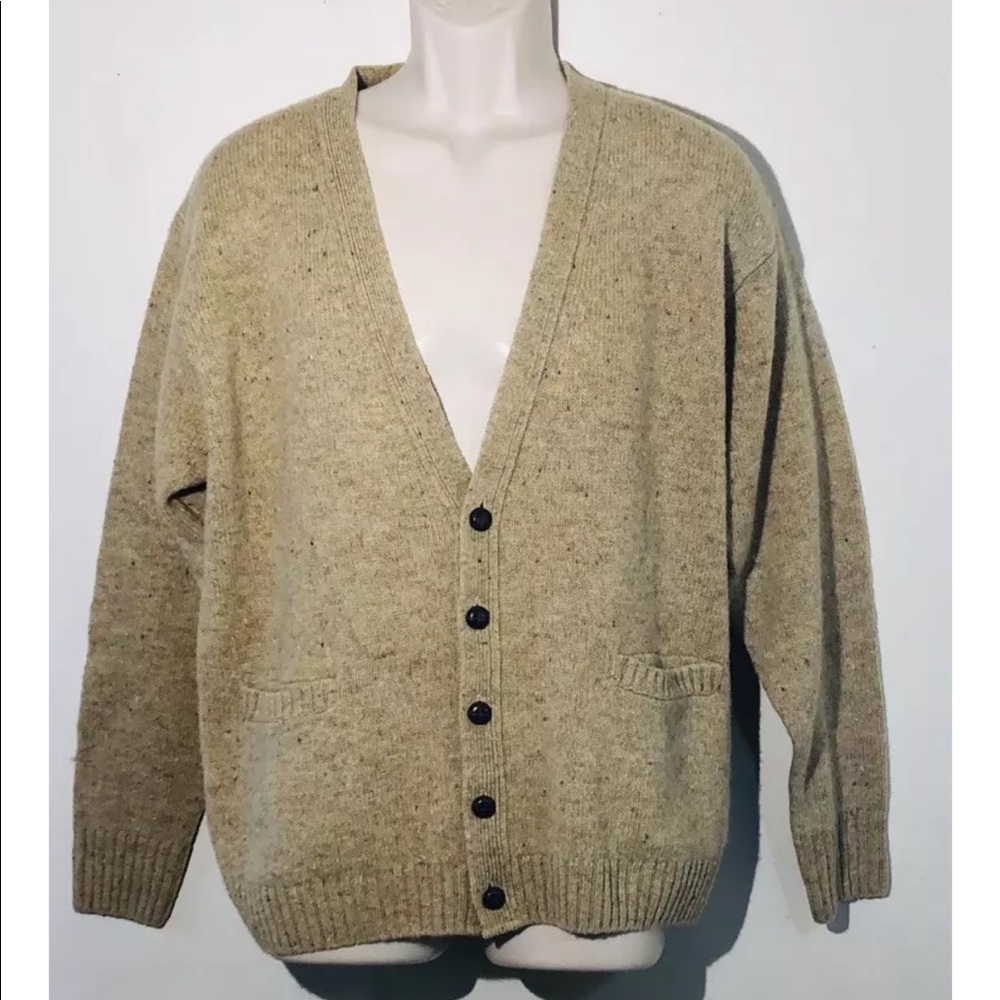 Pendelton Tan 100% Shetland Wool Size L
